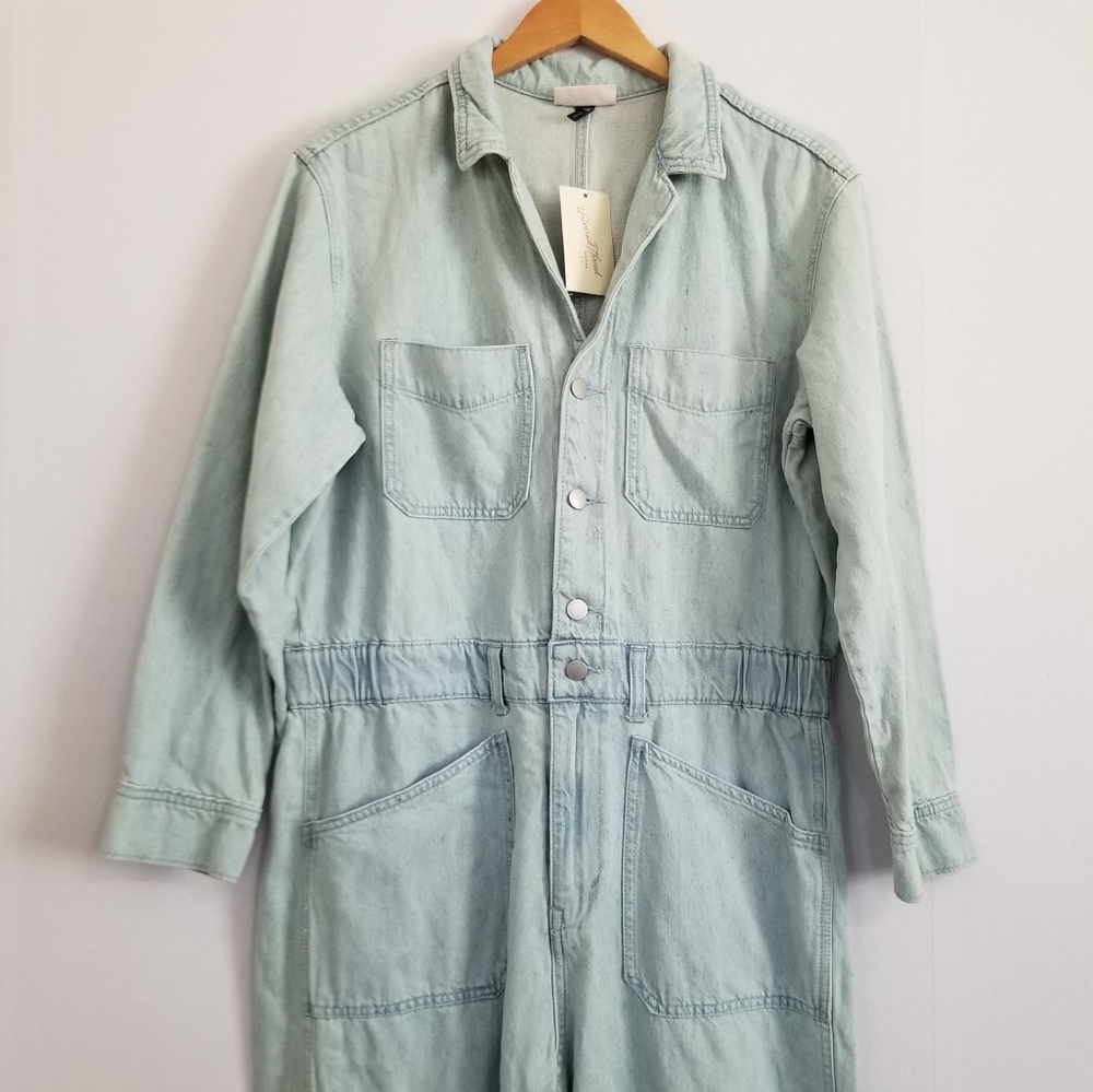 NWT Universal Thread Light Wash Baggy Jumpsuit Size 14 - Picture 3 of 9